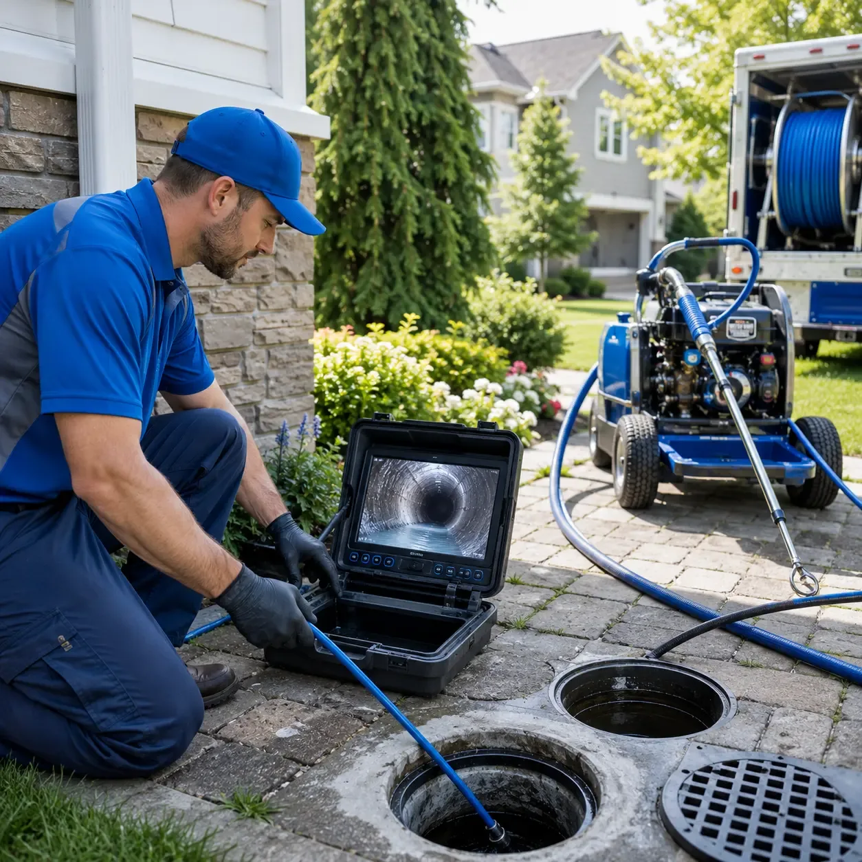 Outdoor drain cleaning professionals serving Sanford, TX