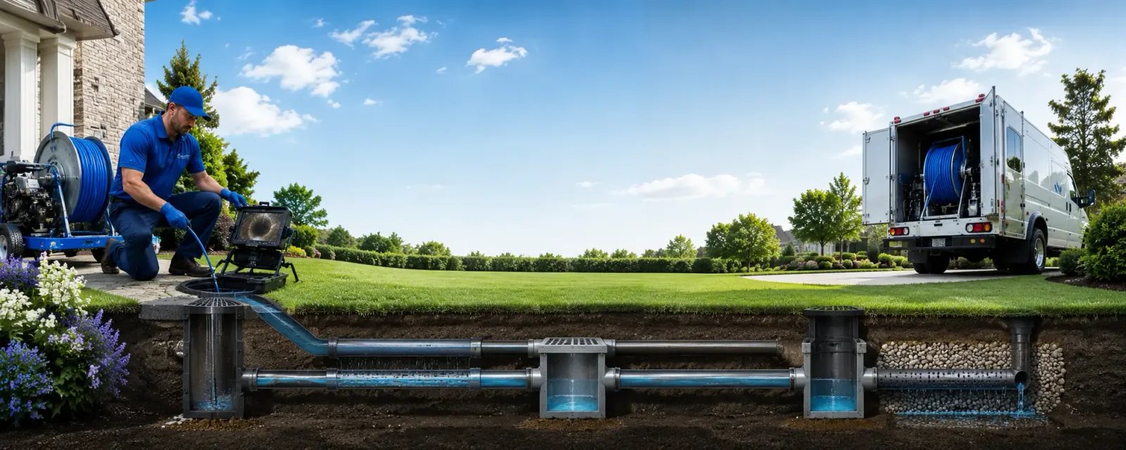 Outdoor drain cleaning information for Sanford, TX